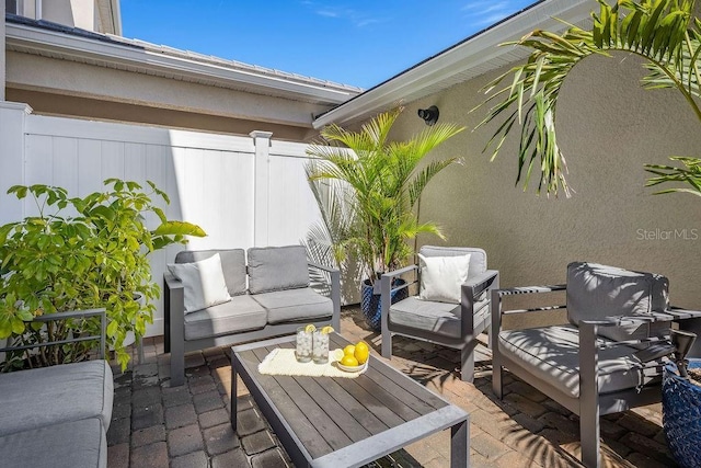 12017 Cranston Way, Bradenton, FL 34211 - view of patio / terrace with an outdoor living space