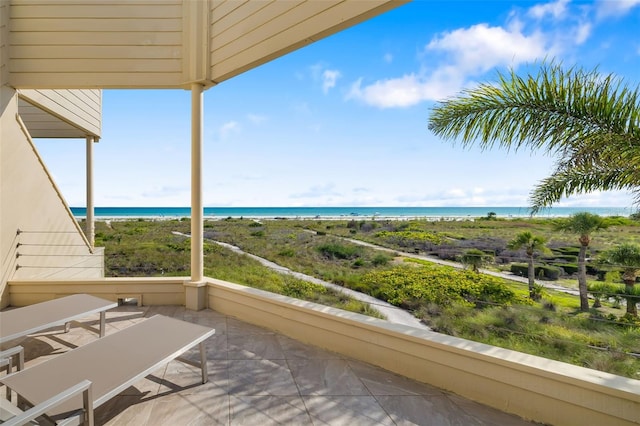 546A Beach Rd Unit A544, Sarasota, FL 34242 - balcony featuring view of water and beach