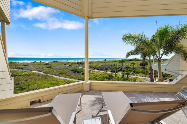 546A Beach Rd Unit A544, Sarasota, FL 34242 - balcony with view of water and beach