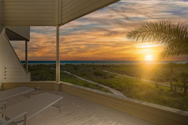 546A Beach Rd Unit A544, Sarasota, FL 34242 - patio terrace at dusk with a water view