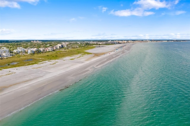 546A Beach Rd Unit A544, Sarasota, FL 34242 - drone / aerial view of waterfront with a beach