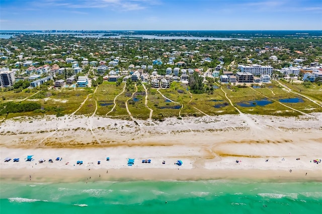 546A Beach Rd Unit A544, Sarasota, FL 34242 - bird's eye view of waterfront with a beach