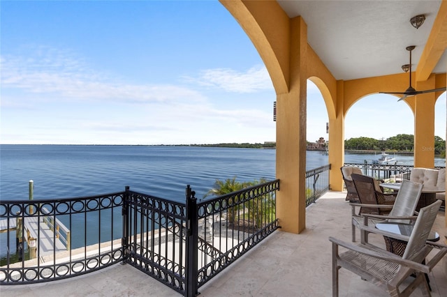 309 Ringling Point Dr, Sarasota, FL 34234 - patio / terrace with a water view