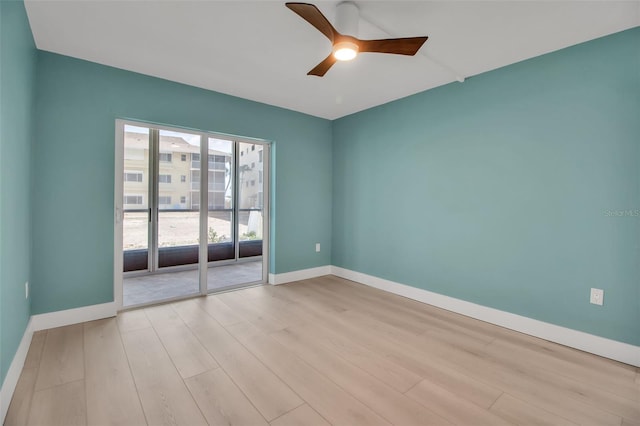1150 Tarpon Center Dr Unit 1-C # 103, Venice, FL 34285 - spare room with ceiling fan and wood finished floors