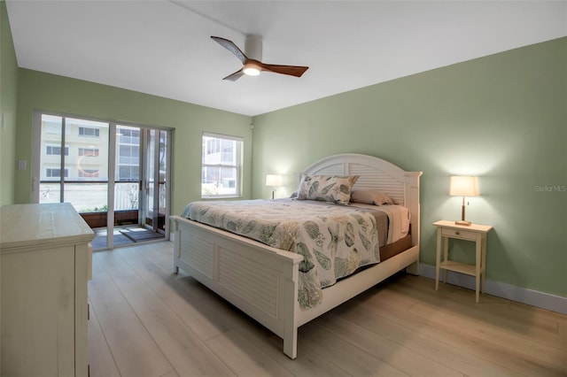 1150 Tarpon Center Dr Unit 1-C # 103, Venice, FL 34285 - bedroom with light wood-style floors and a ceiling fan