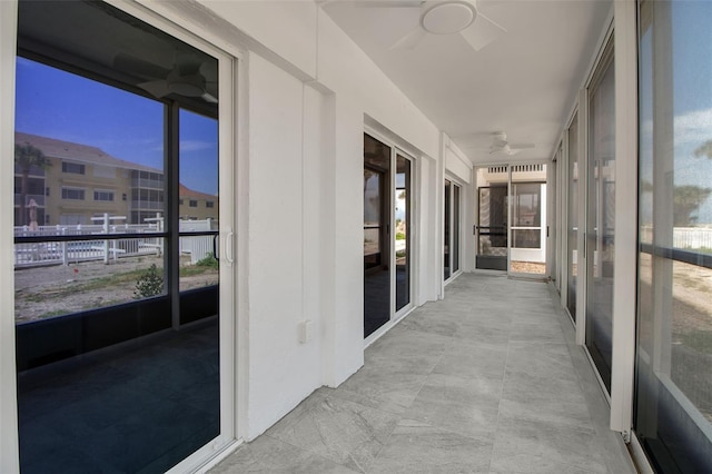 1150 Tarpon Center Dr Unit 1-C # 103, Venice, FL 34285 - unfurnished sunroom with ceiling fan