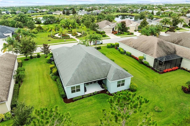 4654 Claremont Park Dr, Bradenton, FL 34211 - aerial perspective of suburban area with a large body of water