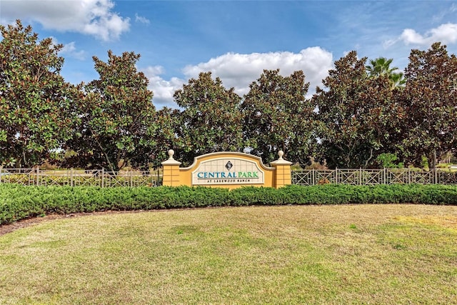 4654 Claremont Park Dr, Bradenton, FL 34211 - community sign featuring view of scattered trees
