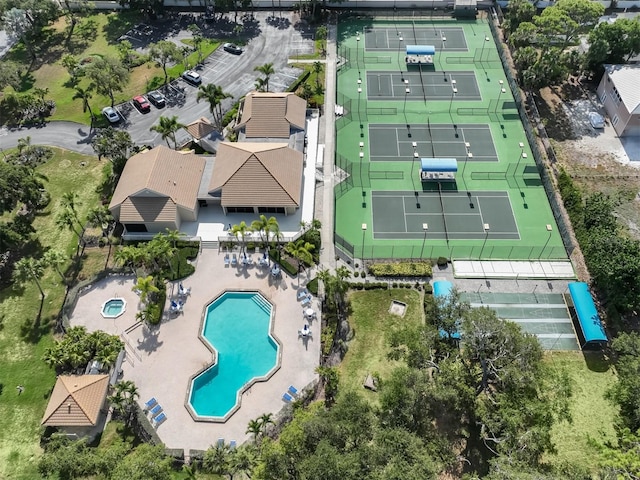 154 Inlets Blvd, Nokomis, FL 34275 - aerial view of a pool area