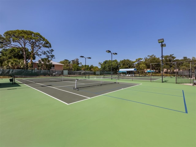 154 Inlets Blvd, Nokomis, FL 34275 - view of tennis court featuring community basketball court