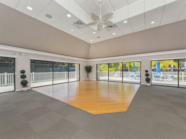 154 Inlets Blvd, Nokomis, FL 34275 - lobby featuring a towering ceiling and recessed lighting