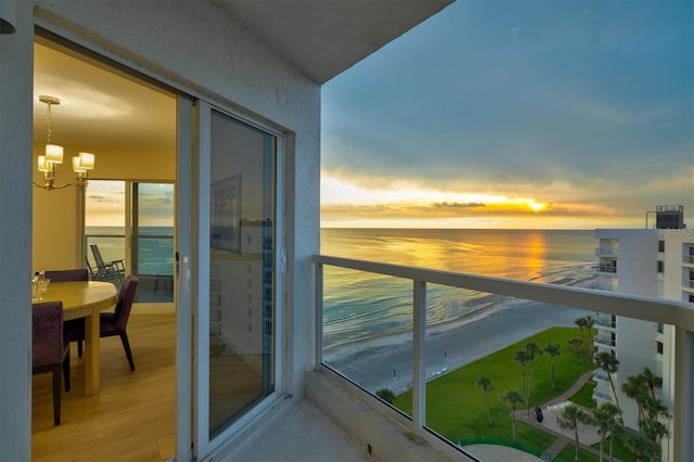 1000 Longboat Club Rd Unit 1105, Longboat Key, FL 34228 - balcony with a water view