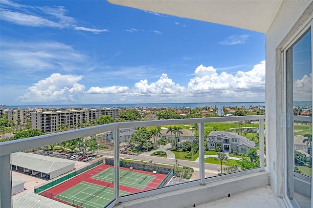 1000 Longboat Club Rd Unit 1105, Longboat Key, FL 34228 - balcony featuring a water view