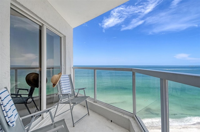1000 Longboat Club Rd Unit 1105, Longboat Key, FL 34228 - balcony with view of water and beach