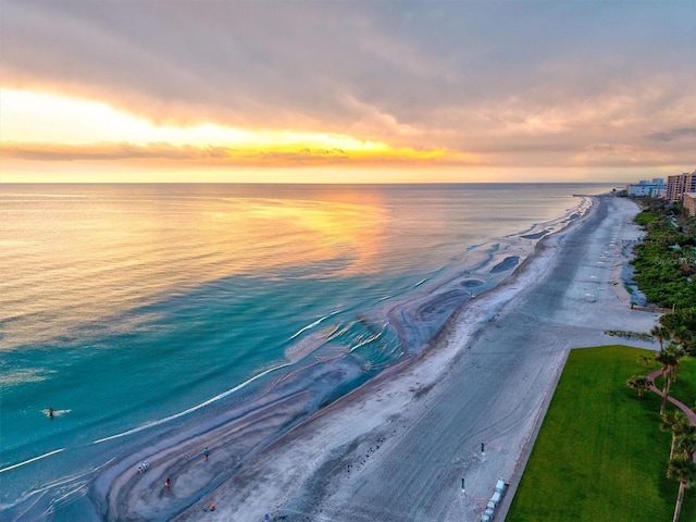 1000 Longboat Club Rd Unit 1105, Longboat Key, FL 34228 - water view featuring nearby beach