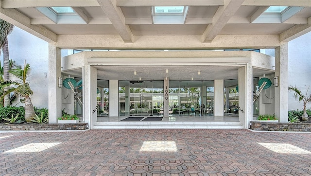 1000 Longboat Club Rd Unit 1105, Longboat Key, FL 34228 - property entrance featuring stucco siding