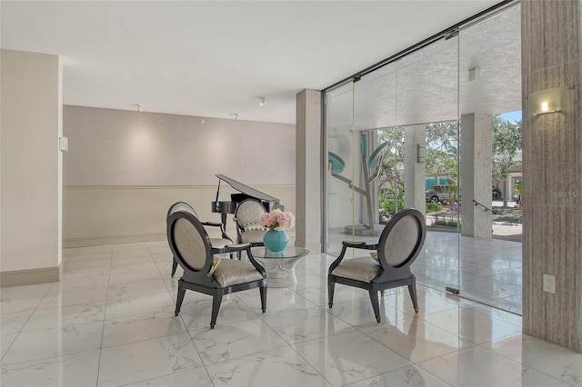1000 Longboat Club Rd Unit 1105, Longboat Key, FL 34228 - common area with floor to ceiling windows