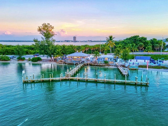 1000 Longboat Club Rd Unit 1105, Longboat Key, FL 34228 - dock area featuring a water view
