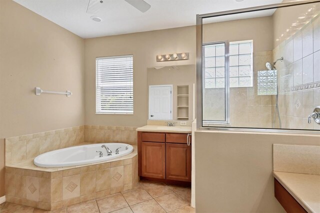 12342 Lavender Loop, Bradenton, FL 34212 - full bath with a bath, vanity, healthy amount of natural light, and a walk in shower