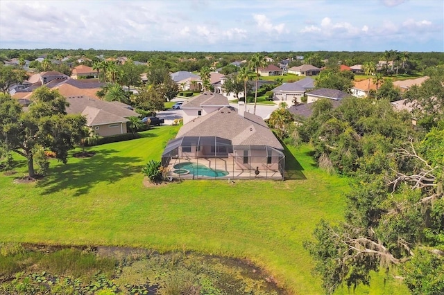 12342 Lavender Loop, Bradenton, FL 34212 - aerial perspective of suburban area featuring a pool area