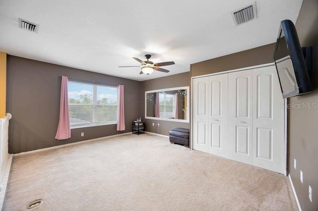 4127 Middle River Ter, Ellenton, FL 34222 - unfurnished bedroom with carpet floors, a closet, and ceiling fan