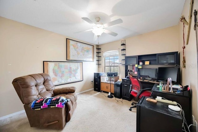 4127 Middle River Ter, Ellenton, FL 34222 - office space featuring light colored carpet and a ceiling fan
