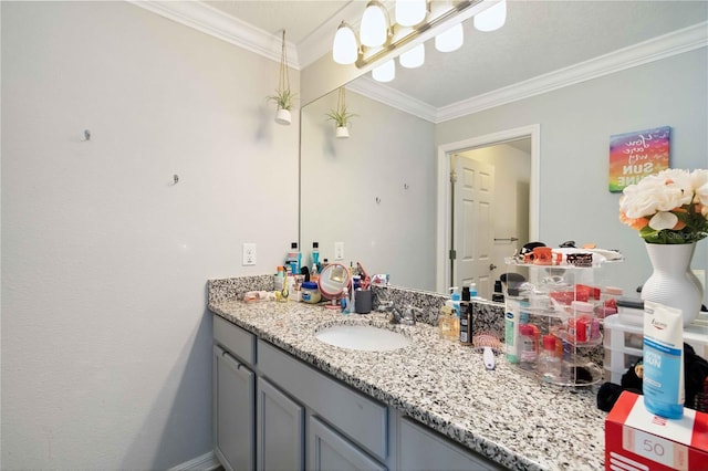 731 116th Ct NE, Bradenton, FL 34212 - bathroom with vanity and crown molding