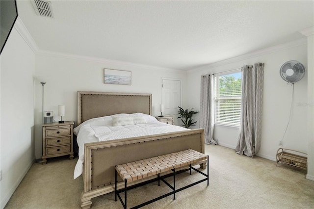 731 116th Ct NE, Bradenton, FL 34212 - bedroom with crown molding and light carpet