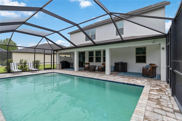 731 116th Ct NE, Bradenton, FL 34212 - swimming pool with a patio and glass enclosure