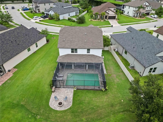 731 116th Ct NE, Bradenton, FL 34212 - aerial view of residential area with a pool area