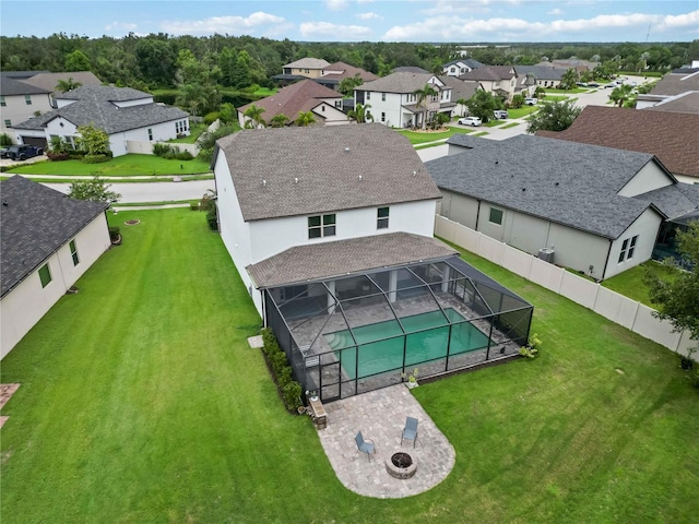 731 116th Ct NE, Bradenton, FL 34212 - aerial perspective of suburban area with a pool