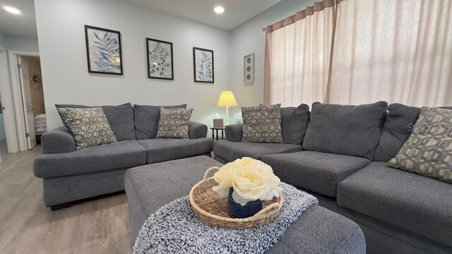 3614 29th Ave W, Bradenton, FL 34205 - living area with wood finished floors and recessed lighting