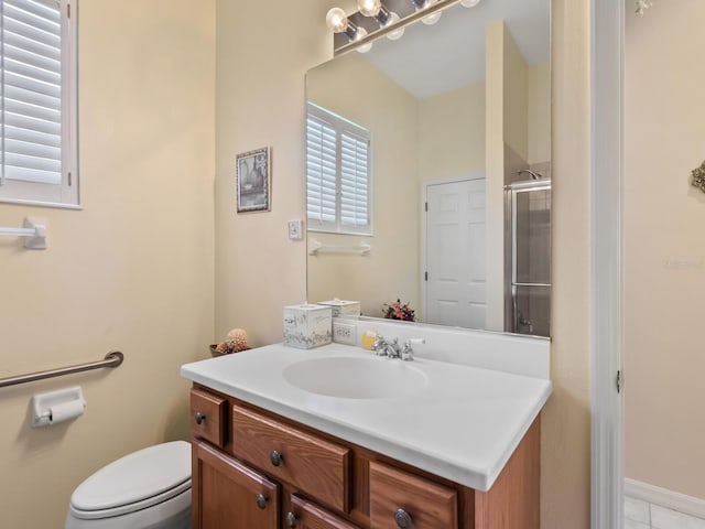 280 Dahlia Ct, Bradenton, FL 34212 - full bathroom with vanity and an enclosed shower