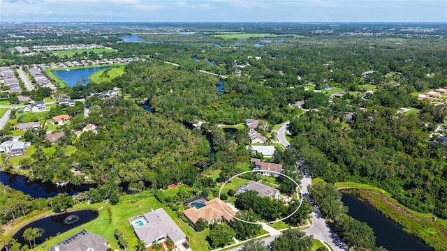 730 137th St NE, Bradenton, FL 34212 - aerial view of property's location featuring a large body of water and nearby suburban area