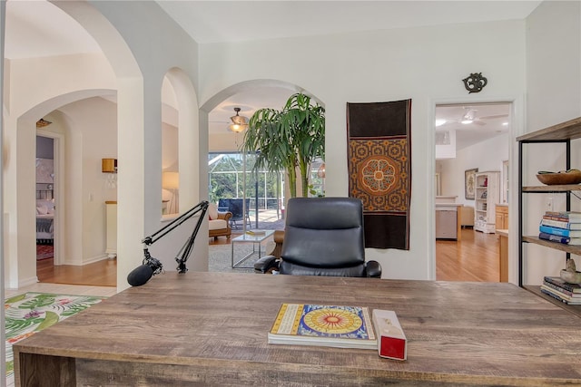 730 137th St NE, Bradenton, FL 34212 - home office featuring wood finished floors