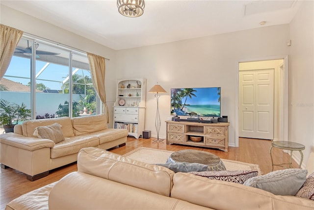730 137th St NE, Bradenton, FL 34212 - living area with light wood-type flooring