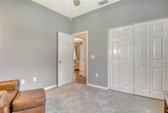730 137th St NE, Bradenton, FL 34212 - sitting room with carpet and a ceiling fan