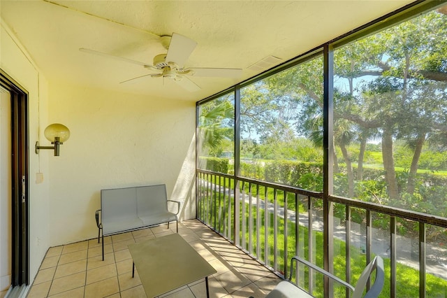 2039 Gulf Of Mexico Dr Unit G3-207, Longboat Key, FL 34228 - sunroom with a ceiling fan