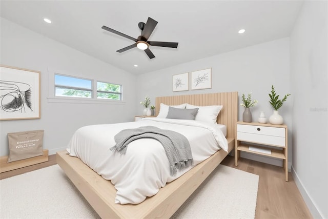 4515 19th Ave W, Bradenton, FL 34209 - bedroom with wood finished floors, recessed lighting, and ceiling fan