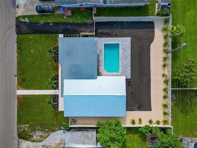 4515 19th Ave W, Bradenton, FL 34209 - view from above of property with a pool