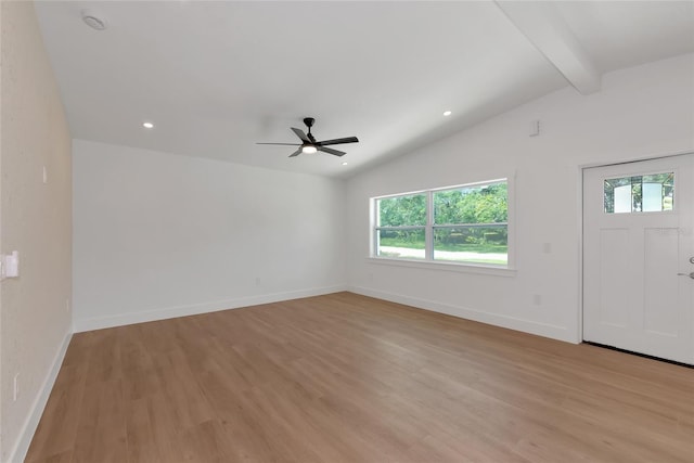 4515 19th Ave W, Bradenton, FL 34209 - entryway with plenty of natural light, light wood-type flooring, a ceiling fan, and recessed lighting