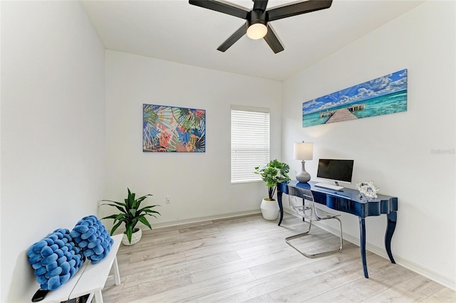11431 Piedmont Park Xing, Bradenton, FL 34211 - office with wood finished floors and a ceiling fan