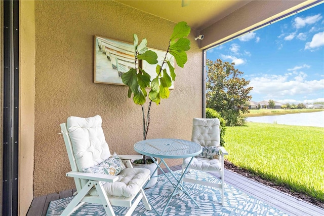 4044 Wisdom Trl, Land O Lakes, FL 34638 - view of patio with a water view