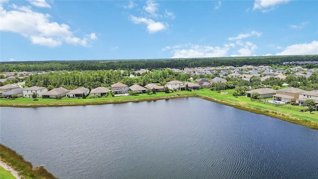 4044 Wisdom Trl, Land O Lakes, FL 34638 - aerial perspective of suburban area featuring a large body of water