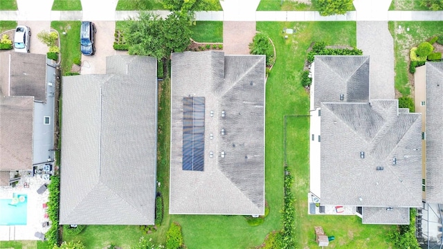 4044 Wisdom Trl, Land O Lakes, FL 34638 - aerial perspective of suburban area featuring a pool