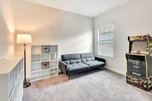 9215 Isabella Cir, Parrish, FL 34219 - living area featuring carpet flooring and baseboards