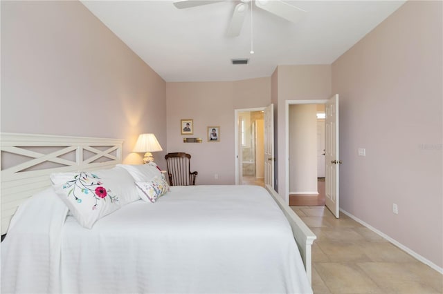 9410 71st Ave E, Palmetto, FL 34221 - bedroom featuring a ceiling fan and ensuite bathroom