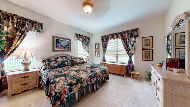 2819 47th St E, Palmetto, FL 34221 - bedroom with light carpet and a ceiling fan