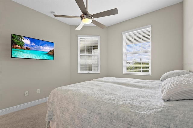 18050 Wooden Skiff Ct, Nokomis, FL 34275 - bedroom with carpet flooring and a ceiling fan