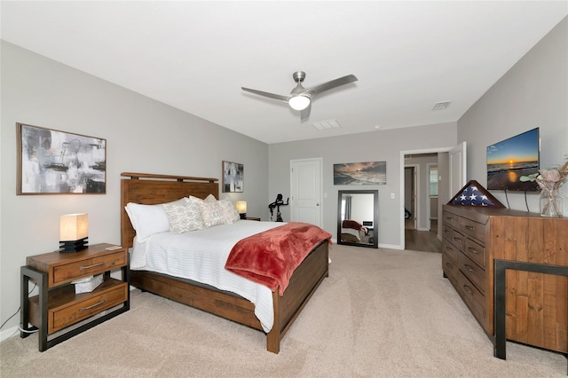 5134 Jackel Chase Dr, Wimauma, FL 33598 - bedroom with light carpet and ceiling fan